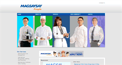 Desktop Screenshot of magsaysaypeople.com