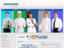 Tablet Screenshot of magsaysaypeople.com